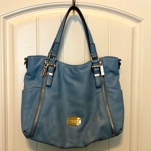 Michael Kors Blue Leather Bag